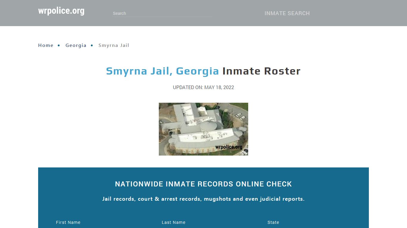 Smyrna Jail, Georgia - Inmate Locator